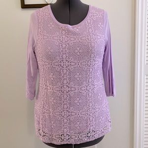 Old Navy lace front shirt